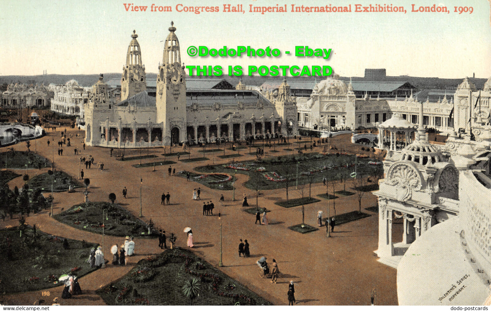 R357271 View From Congress Hall. Imperial International Exhibition. London. 1909 - Other & Unclassified