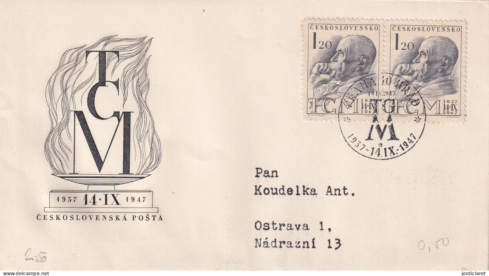 FDC 1947 - FDC