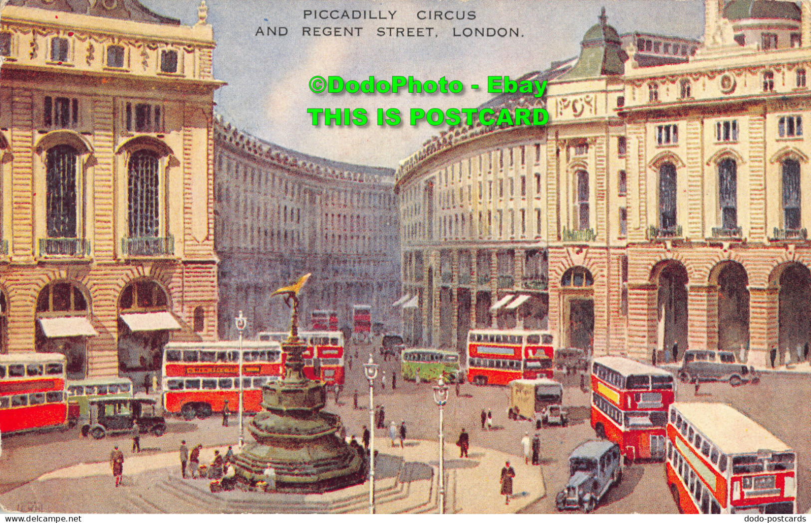 R357535 Piccadilly Circus And Regent Street. London. Art Colour. E. W. H. Valent - Otros & Sin Clasificación