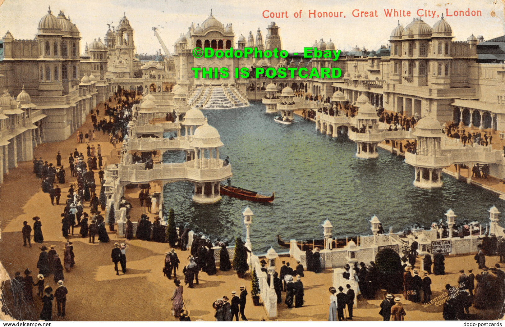 R357273 Court Of Honour. Great White City. London. 836. Valentines Series. 1914. - Autres & Non Classés
