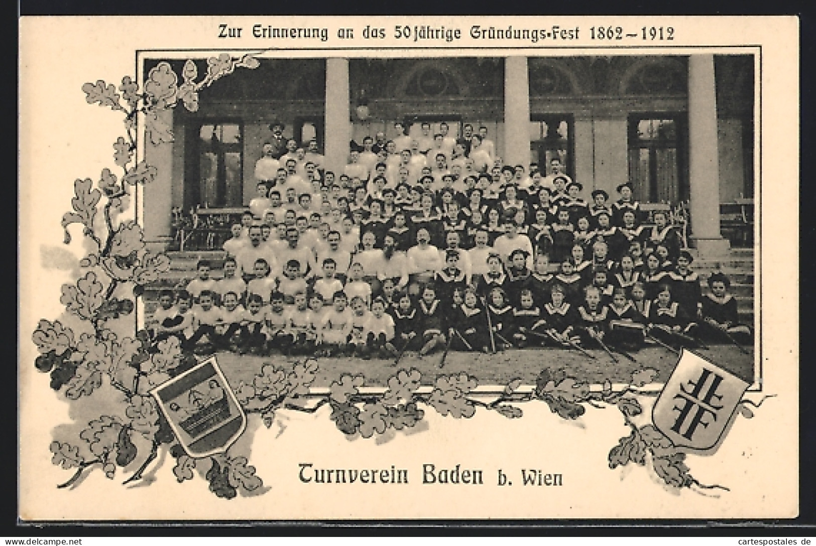 AK Baden, 50 Jähriges Gründungs-Fest Des Turnvereins 1912  - Autres & Non Classés