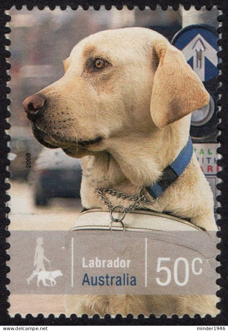 AUSTRALIA 2008 QEII 50c Multicoloured - Working Dogs-Labrador FU - Oblitérés