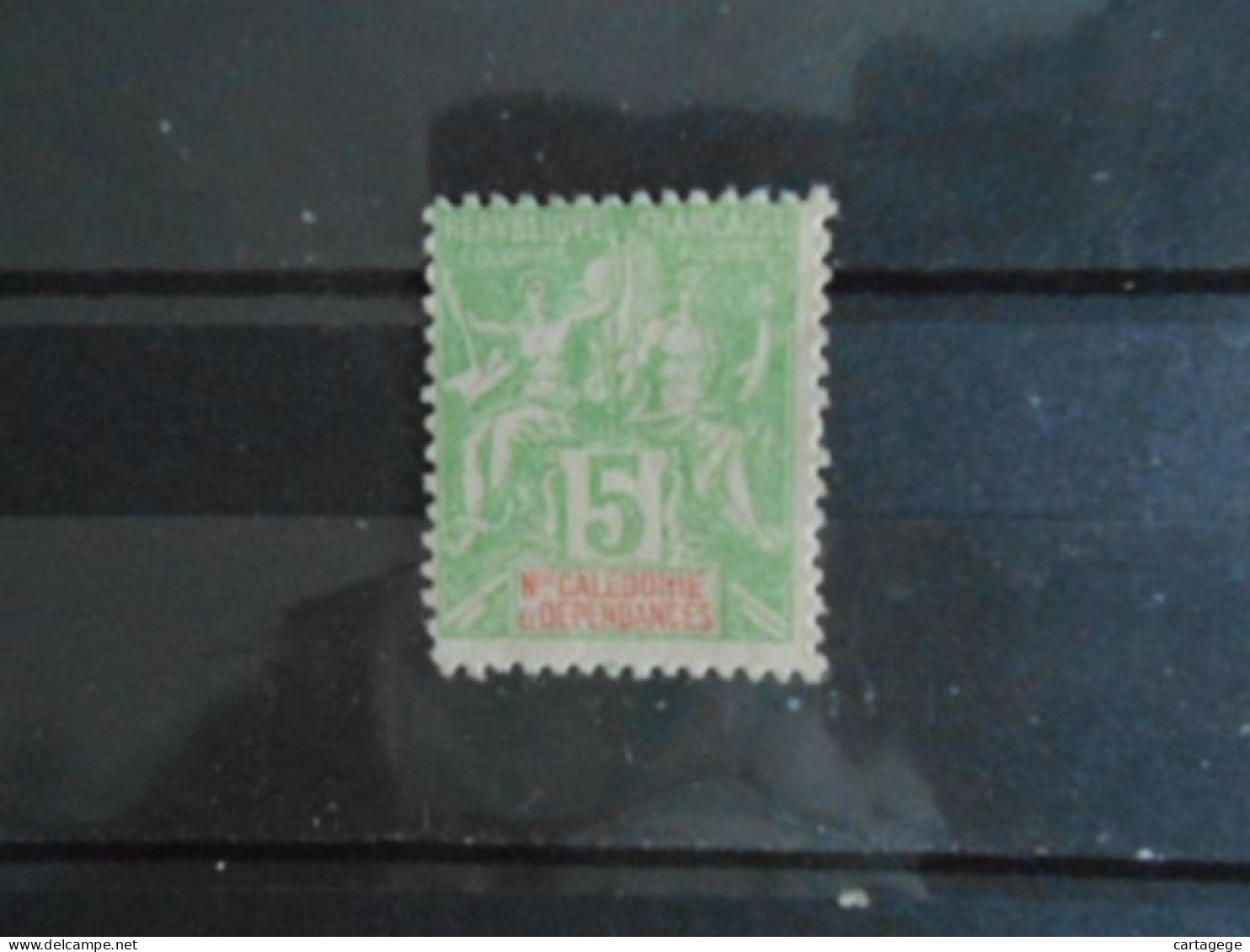 NOUVELLE-CALEDONIE YT 59 TYPE DUBOIS 5c. Vert-jaune(*) - Unused Stamps