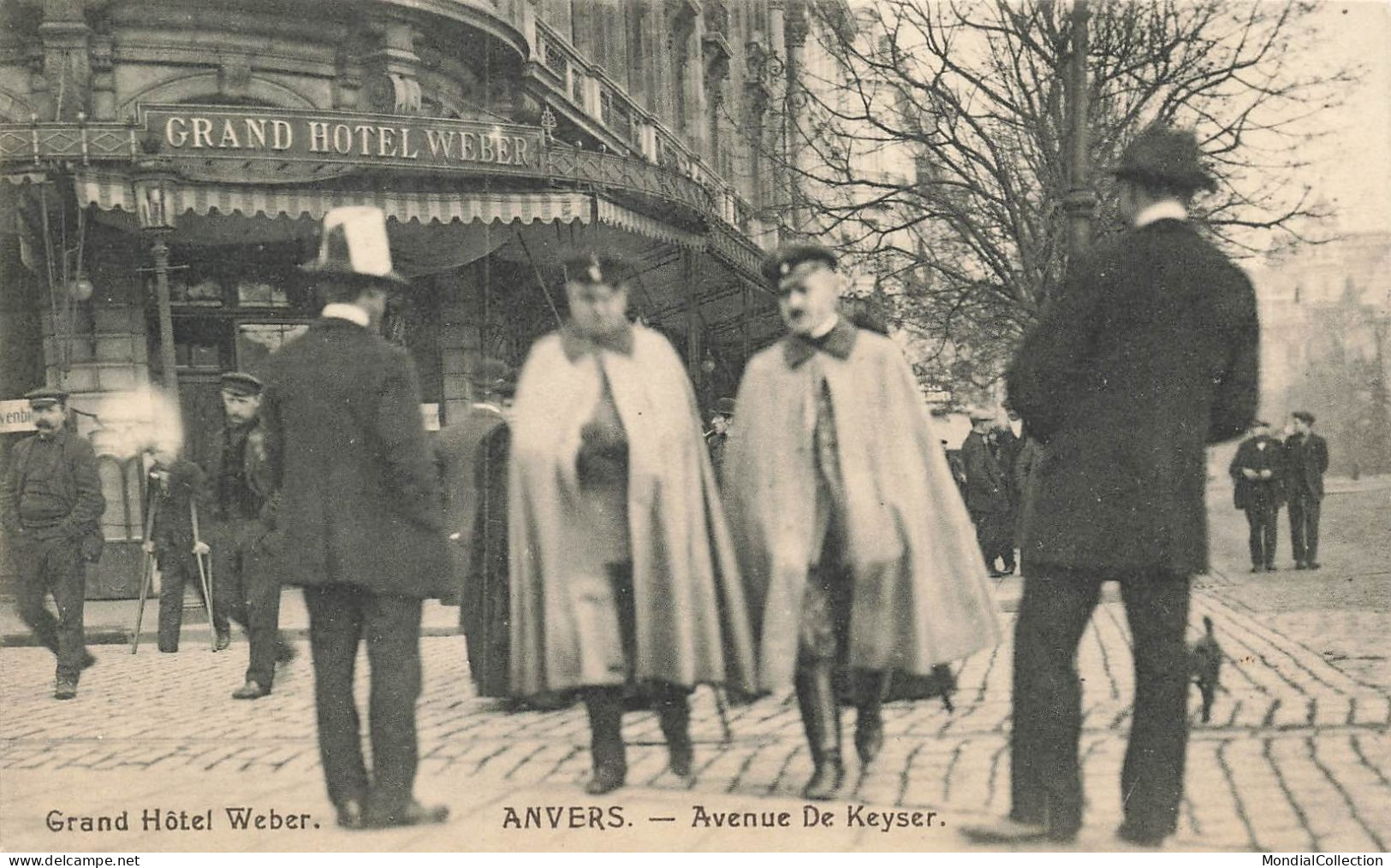 MIKIBP12-001- BELGIQUE ANVERS AVENUE DE KEYSER KAISER GRAND HOTEL WEBER - Autres & Non Classés