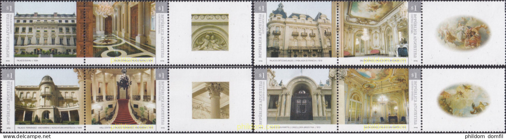 730806 MNH ARGENTINA 2009 ARQUITECTURA - Unused Stamps