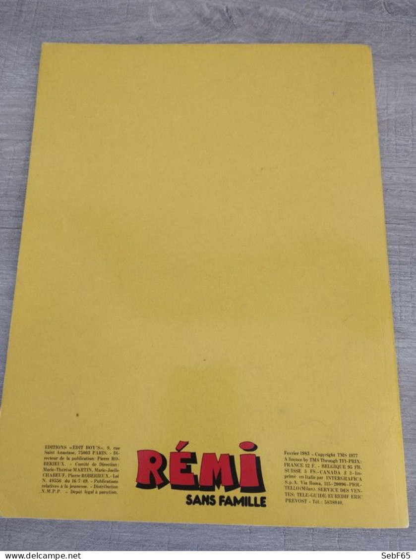 BD Spécial Rémi Sans Famille N°6 (1983) - Other & Unclassified