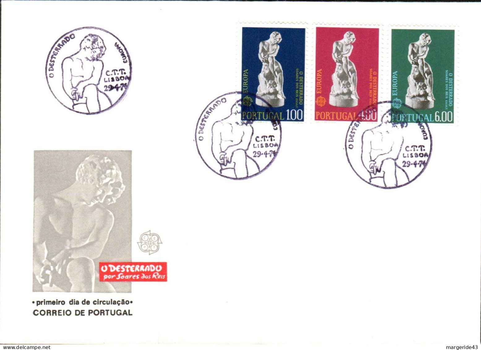 PORTUGAL  FDC 1974  EUROPA - FDC