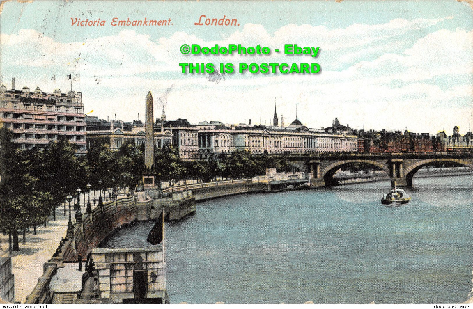 R357630 Victoria Embankment. London. The London View. 1907 - Other & Unclassified