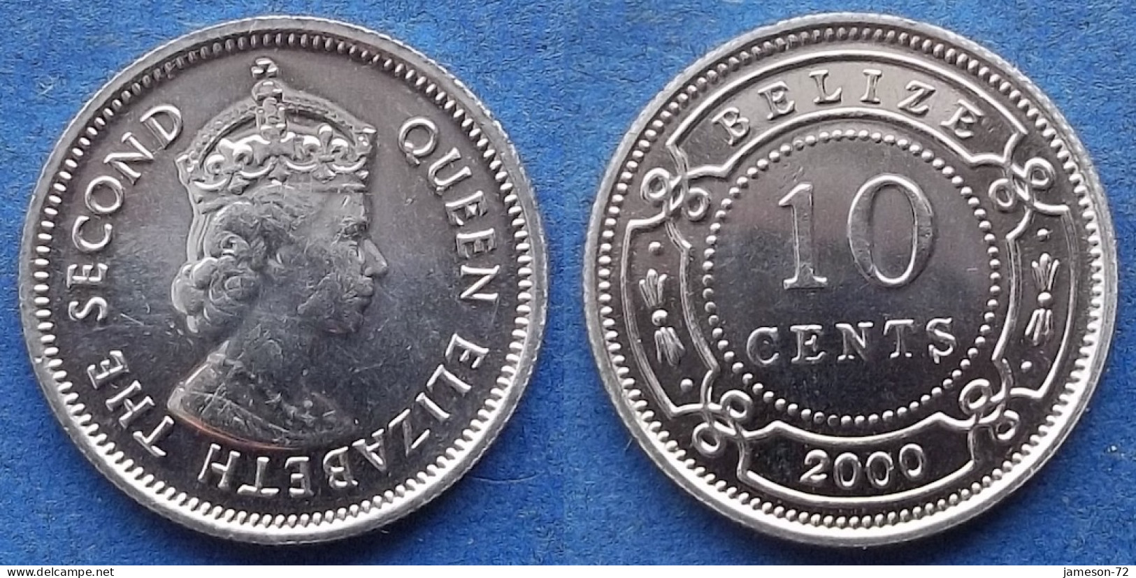 BELIZE - 10 Cents 2000 KM# 35 Independent Since 1973 - Edelweiss Coins - Belize