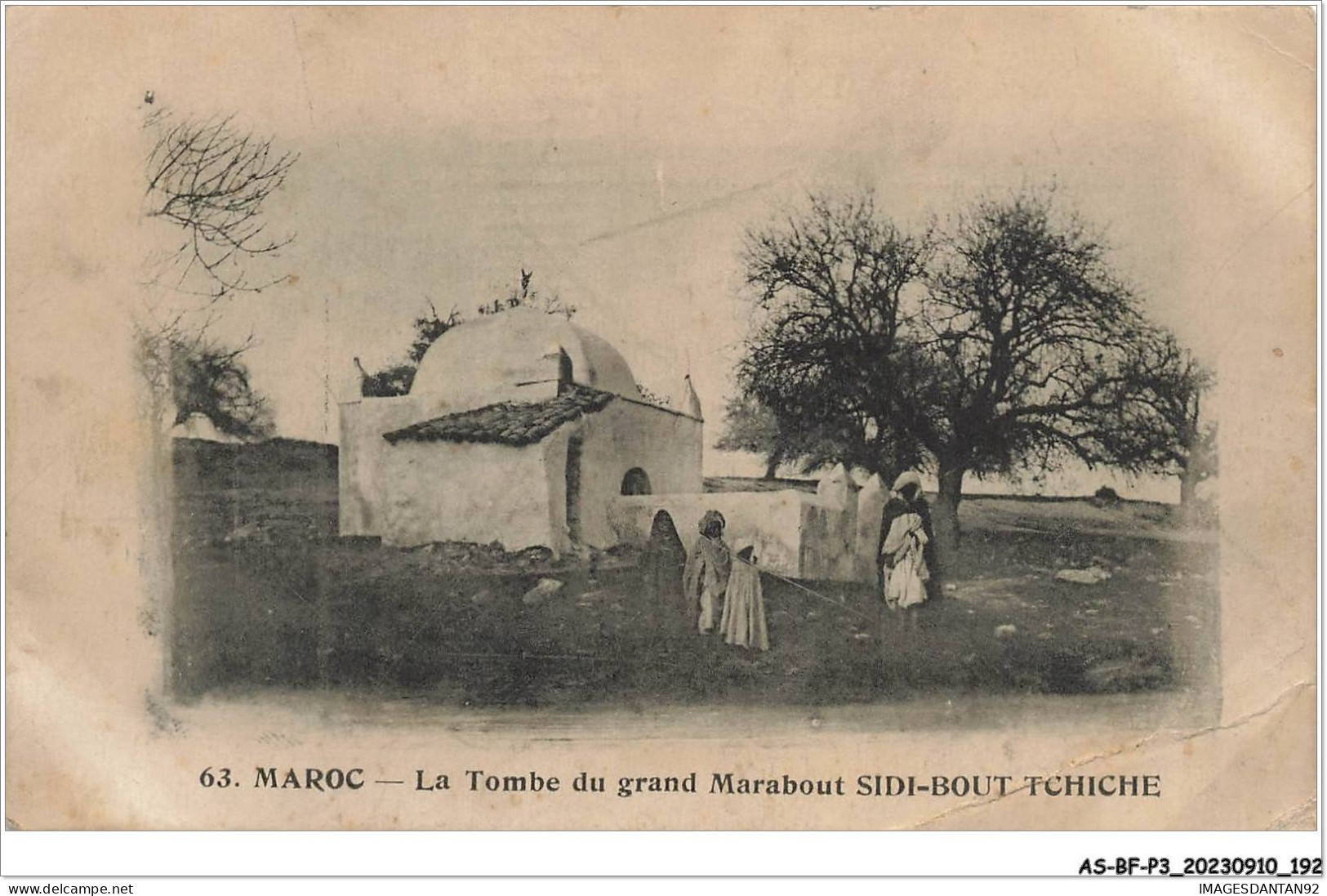 AS#BFP3-1063 - Maroc - La Tombe Du Grand Marabout Sidi-Bout-Tchiche - Cachet MILITAIRE TROUPE LEGION - Other & Unclassified