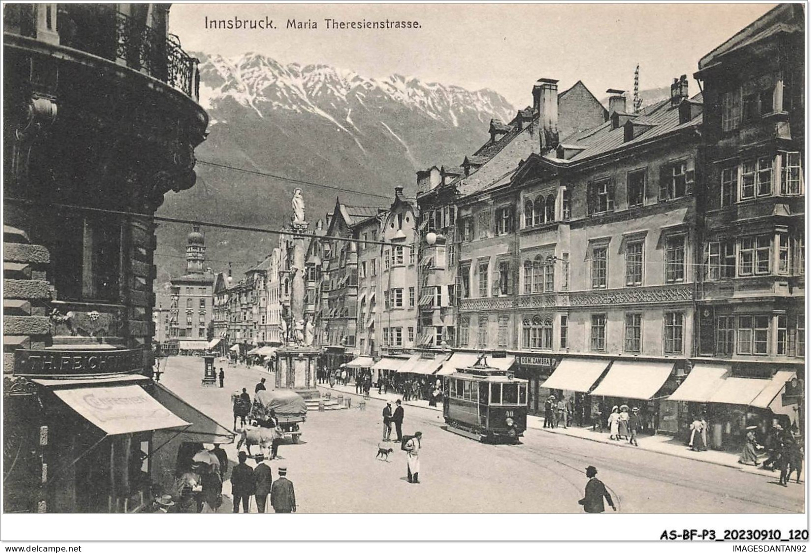 AS#BFP3-1027 - Suisse - INNSBRUCK - Maria Theresienstrasse - Tramway, Commerces - Altri & Non Classificati