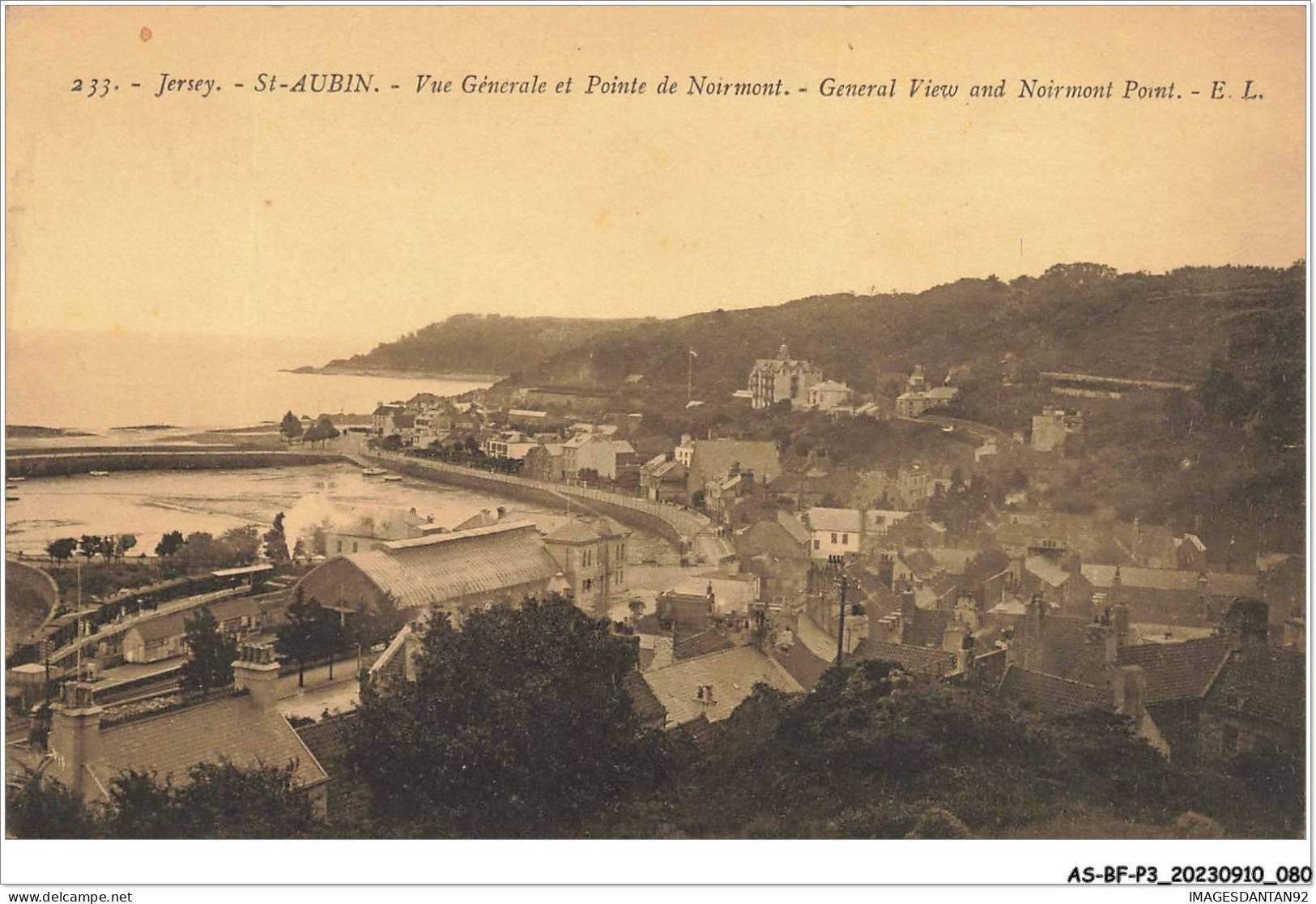 AS#BFP3-1007 - Royaume-Uni -  ST-AUBIN - Vue Générale Et Pointe De Noirmont - Other & Unclassified