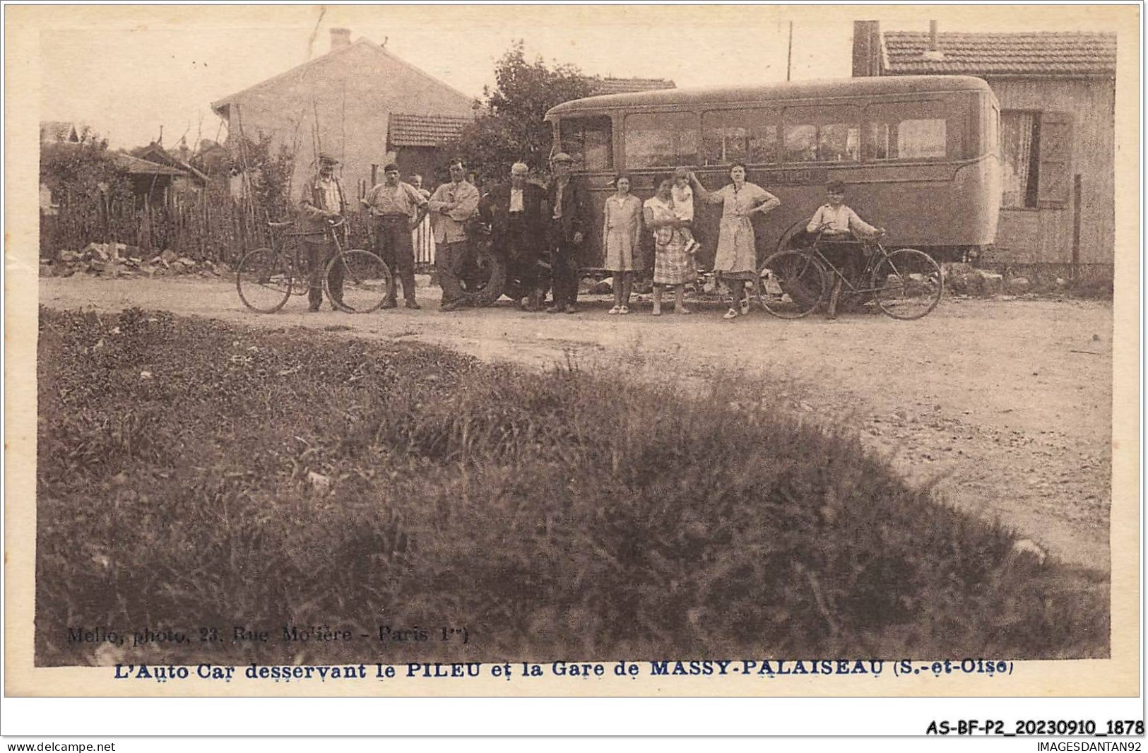 AS#BFP2-91-0940 - MASSY - L'autocar Desservant Le Pileu Et La Gare De Massy-Palaisea - Massy