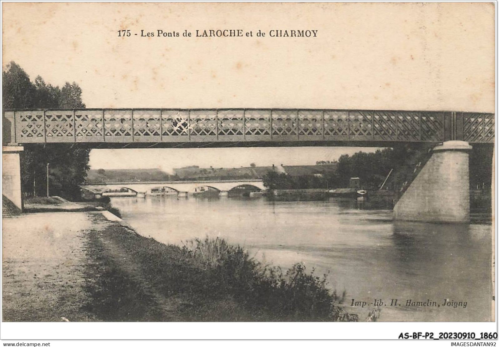 AS#BFP2-89-0931 - Les Ponts De LAROCHE Et De CHARMOY - Cachet - Charmoy
