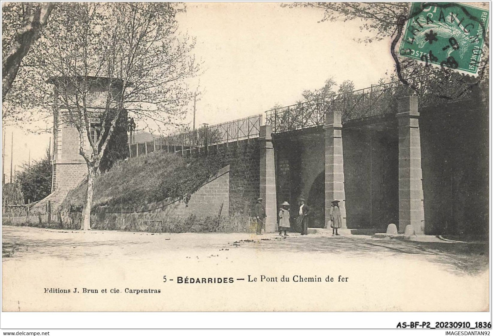 AS#BFP2-84-0919 - BEDARRIDES - Le Pont Du Chemin De Fer - Bedarrides