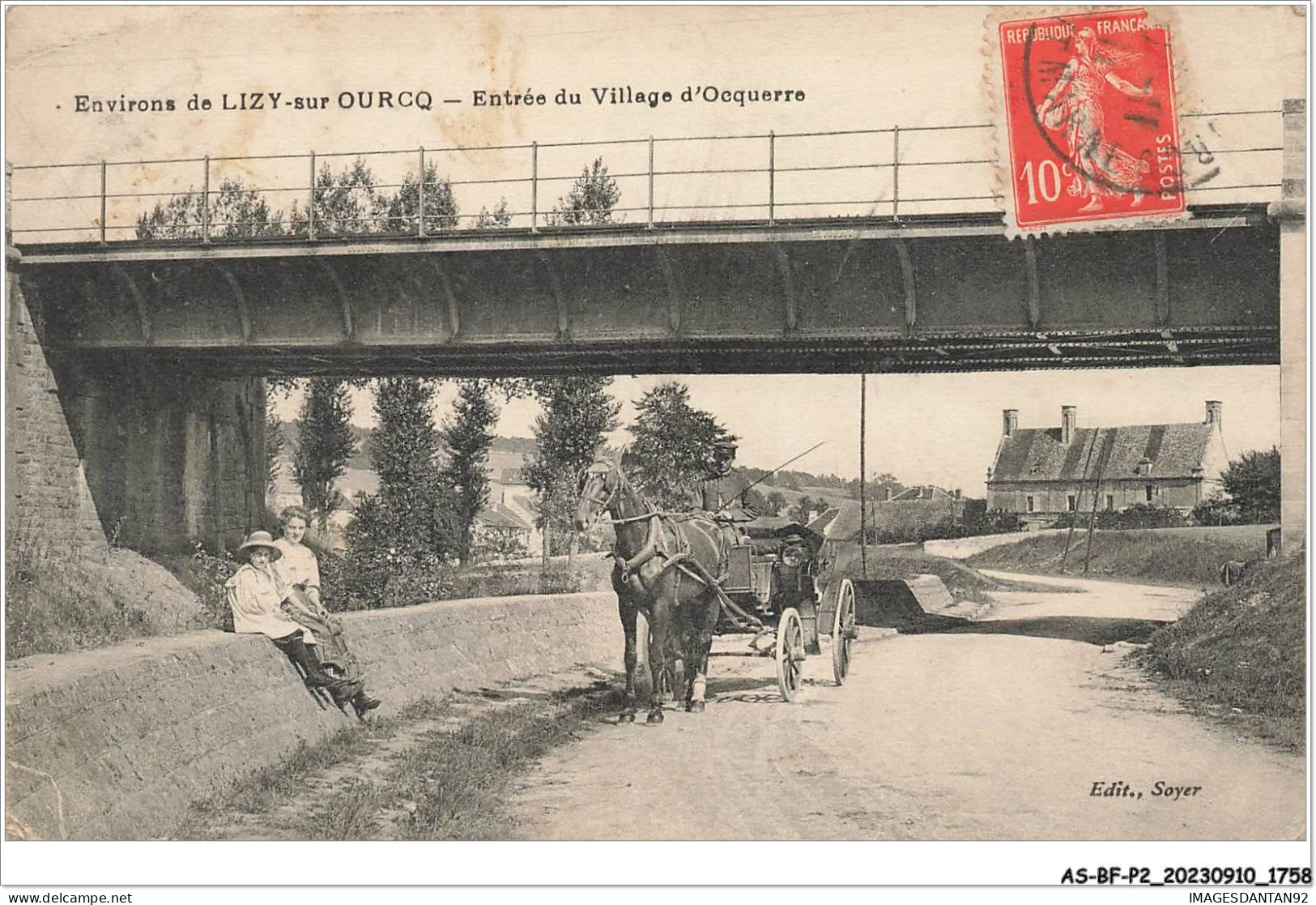 AS#BFP2-77-0880 - Environs De LIZY-SUR-OURCQ - Entrée Du Village D'Ocquerre - Lizy Sur Ourcq