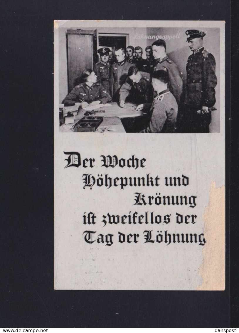 Dt. Reich AK Tag Der Löhnung 1940 Feldpost - Weltkrieg 1939-45