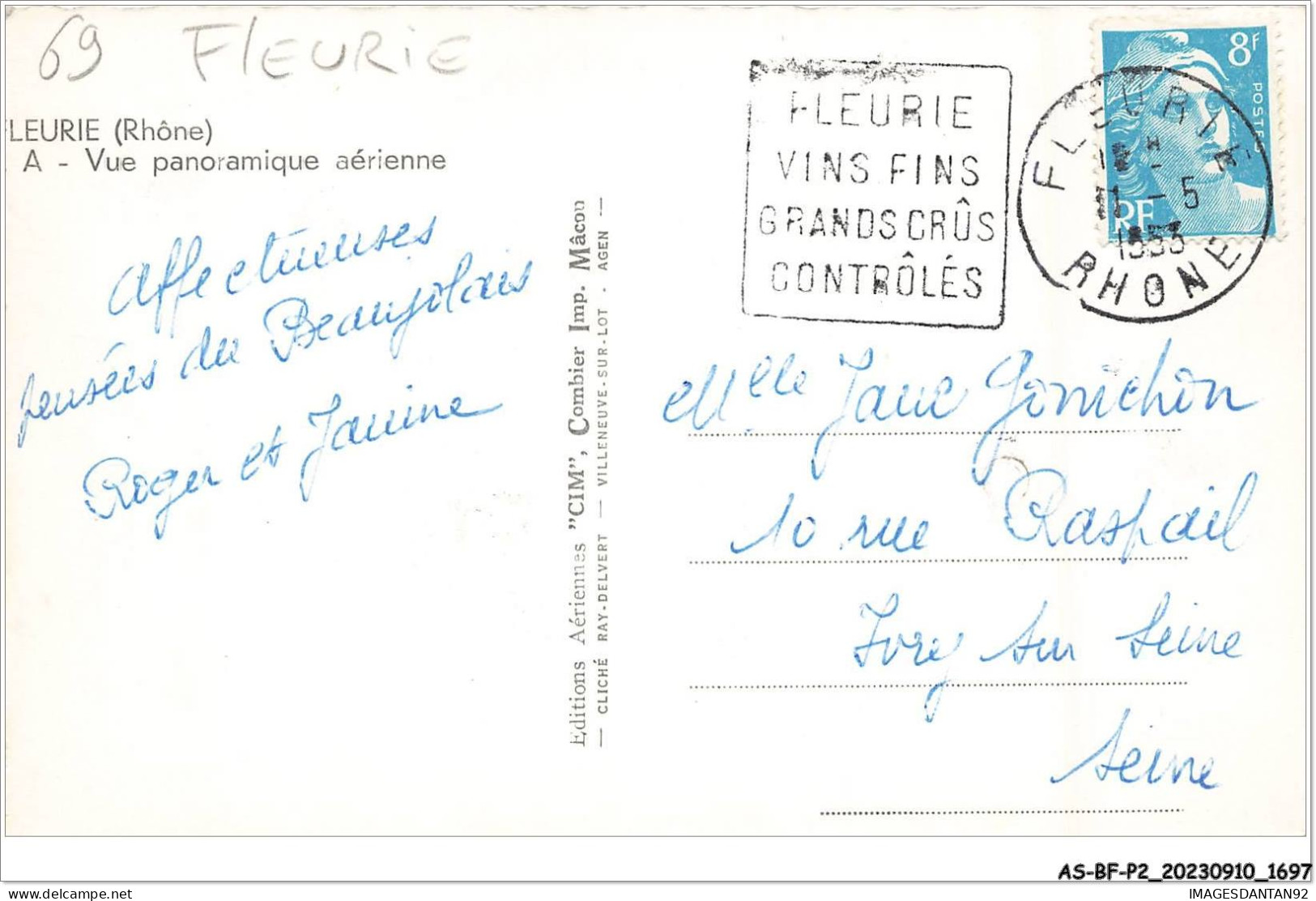 AS#BFP2-69-0849 - FLEURIE - Vue Panoramique Aérienne - Other & Unclassified