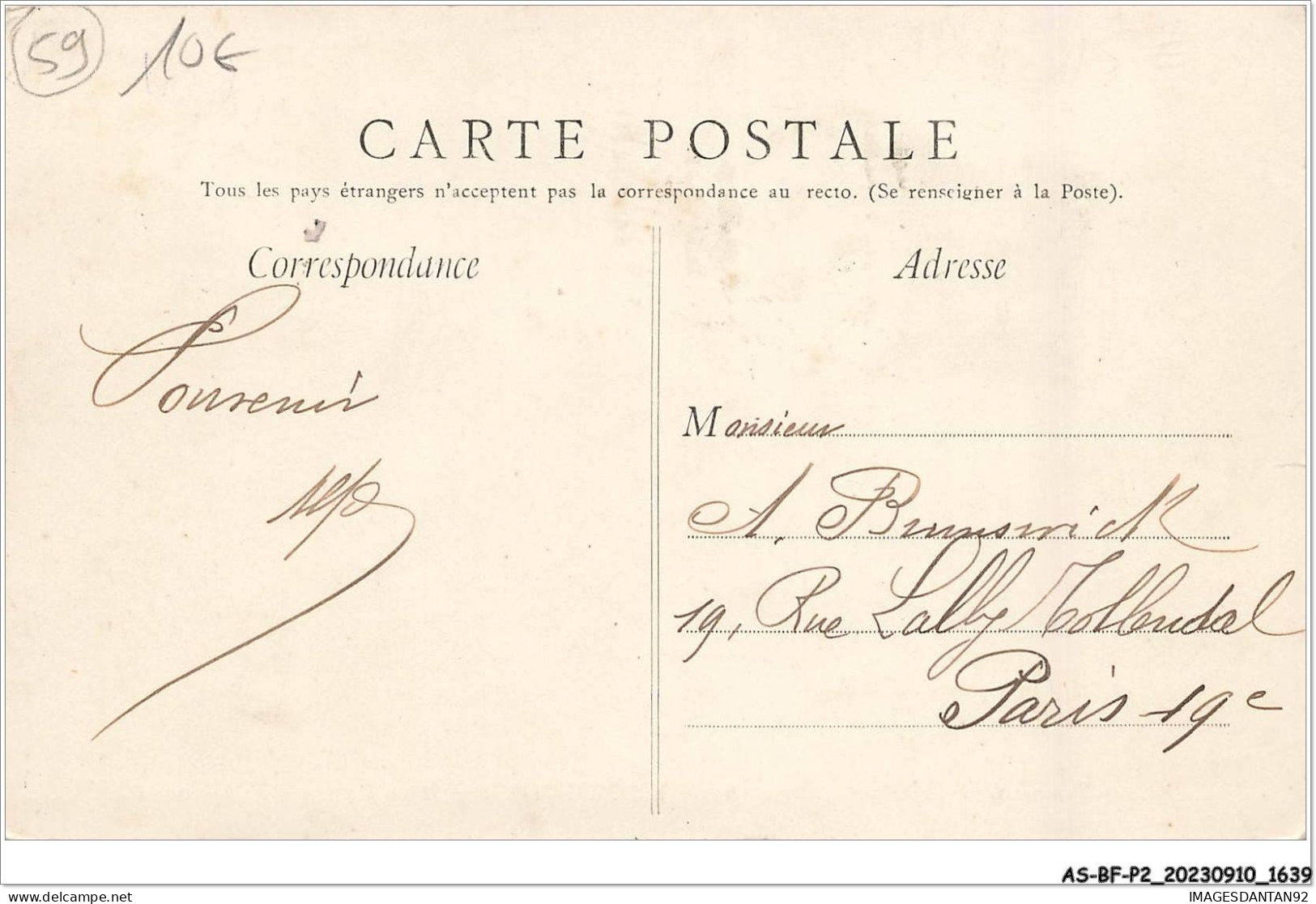 AS#BFP2-59-0820 - WIGNEHIES - Rue François Boussus - P. Fontaine, Papier Peints - Other & Unclassified