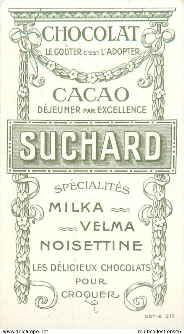 110524 - CHROMO CHOCOLAT SUCHARD - Régionalisme - AUVERGNE La Bourrée - Chanson Danse - Suchard