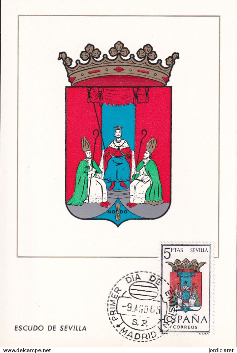 ESCUDO SEVILLA 1965 - Maximumkarten