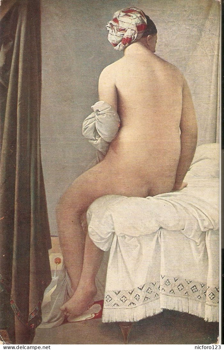 J. Ingres. La Baigneruse. The Bather" Fine Art, Painting, Old Vintage French Postcard - Pittura & Quadri