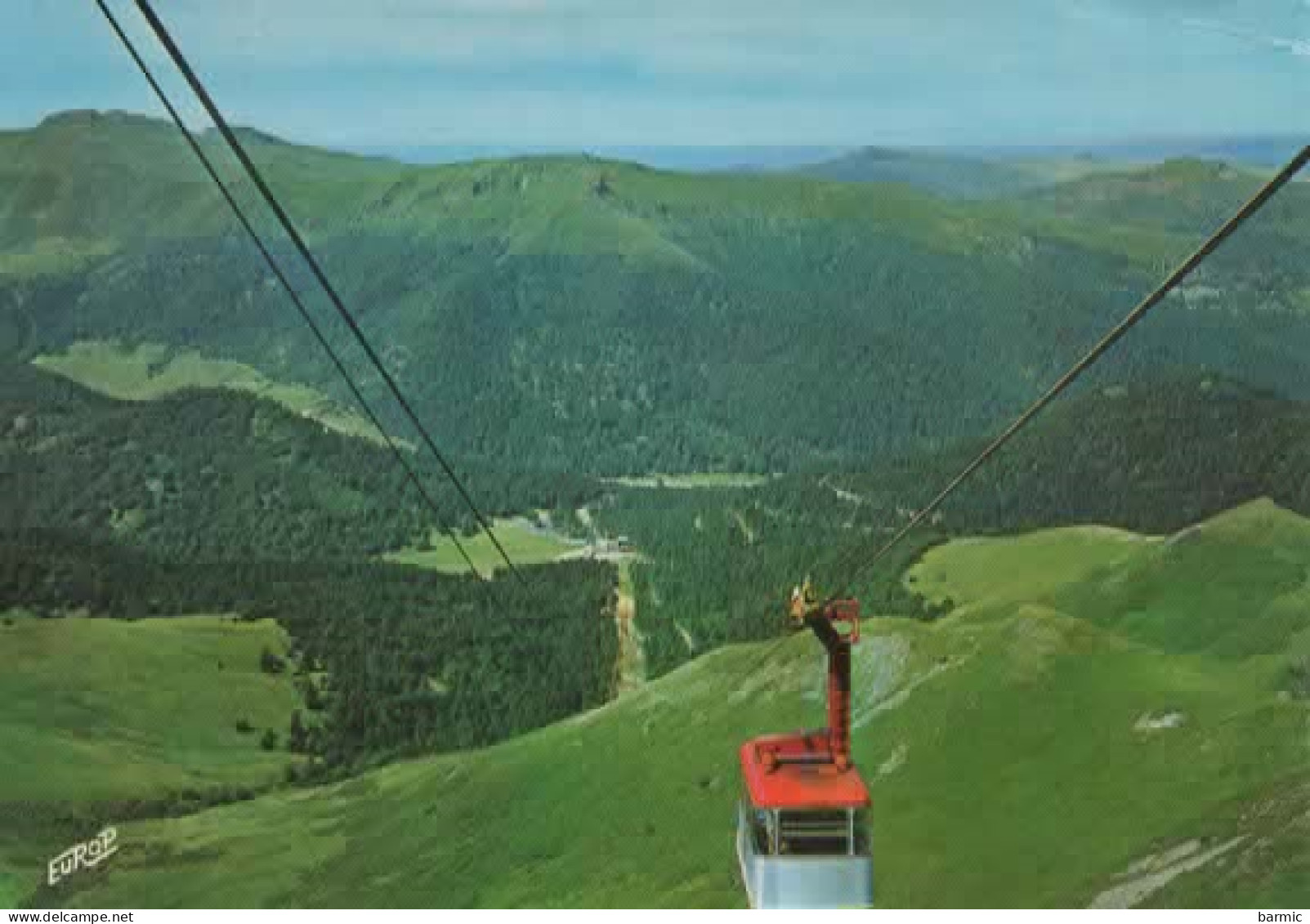 LE TELEFERIQUE RELIANT LA STATION DE SUPER LORIAN AU PLOMB DU CANTAL COULEUR REF 16317 - Andere & Zonder Classificatie