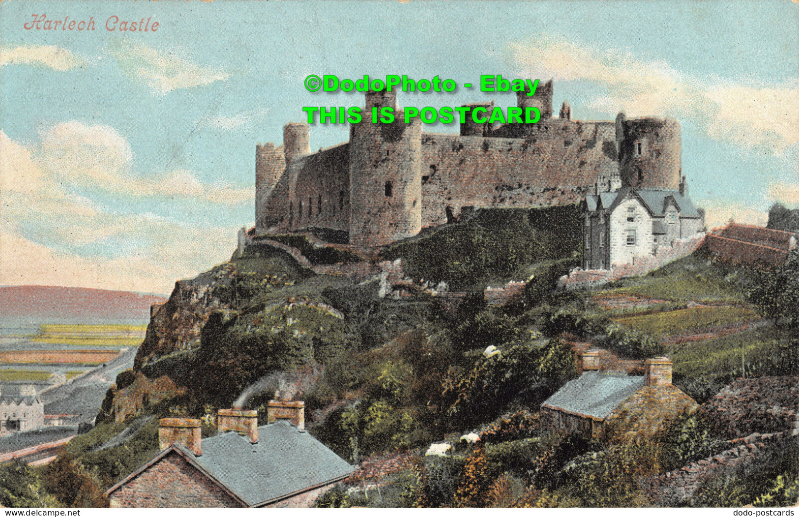 R357723 Harlech Castle. Valentines Series - Monde