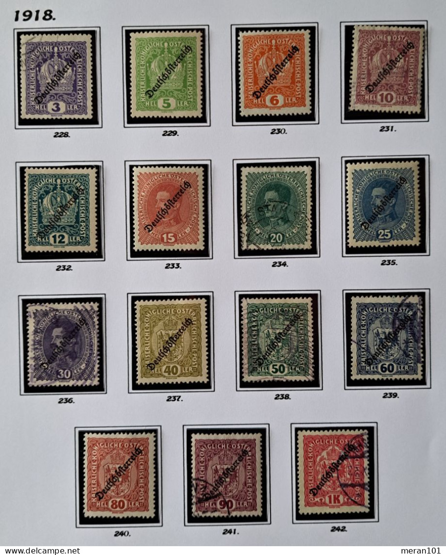 Österreich 1917, Mi 228-42  Gestempelt - Used Stamps