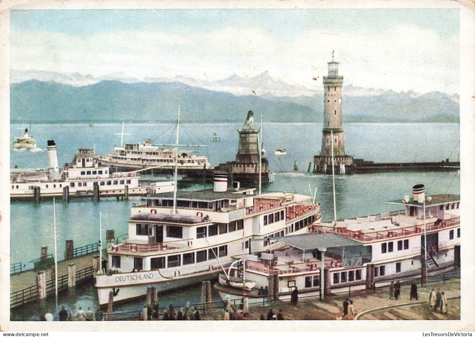 ALLEMAGNE - Lindau I Bodensee - Hafen - Vue Sur Le Port - Bateaux - La Mer - Tour - Animé - Carte Postale - Lindau A. Bodensee