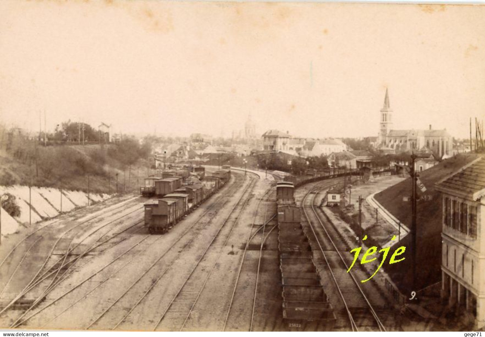 Chalon Sur Saone - Gare De Triage - Photo Paul Bourgeois 1883 - Plm - Train - Trenes
