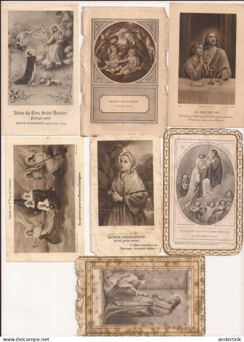 7 Estampillas Religiosas - Circa 1928 - Images Religieuses