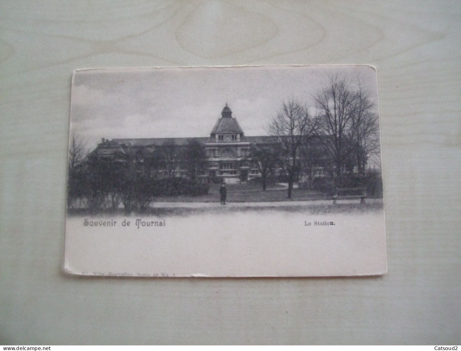 Carte Postale Ancienne SOUVENIR DE TOURNAI La Station - Doornik