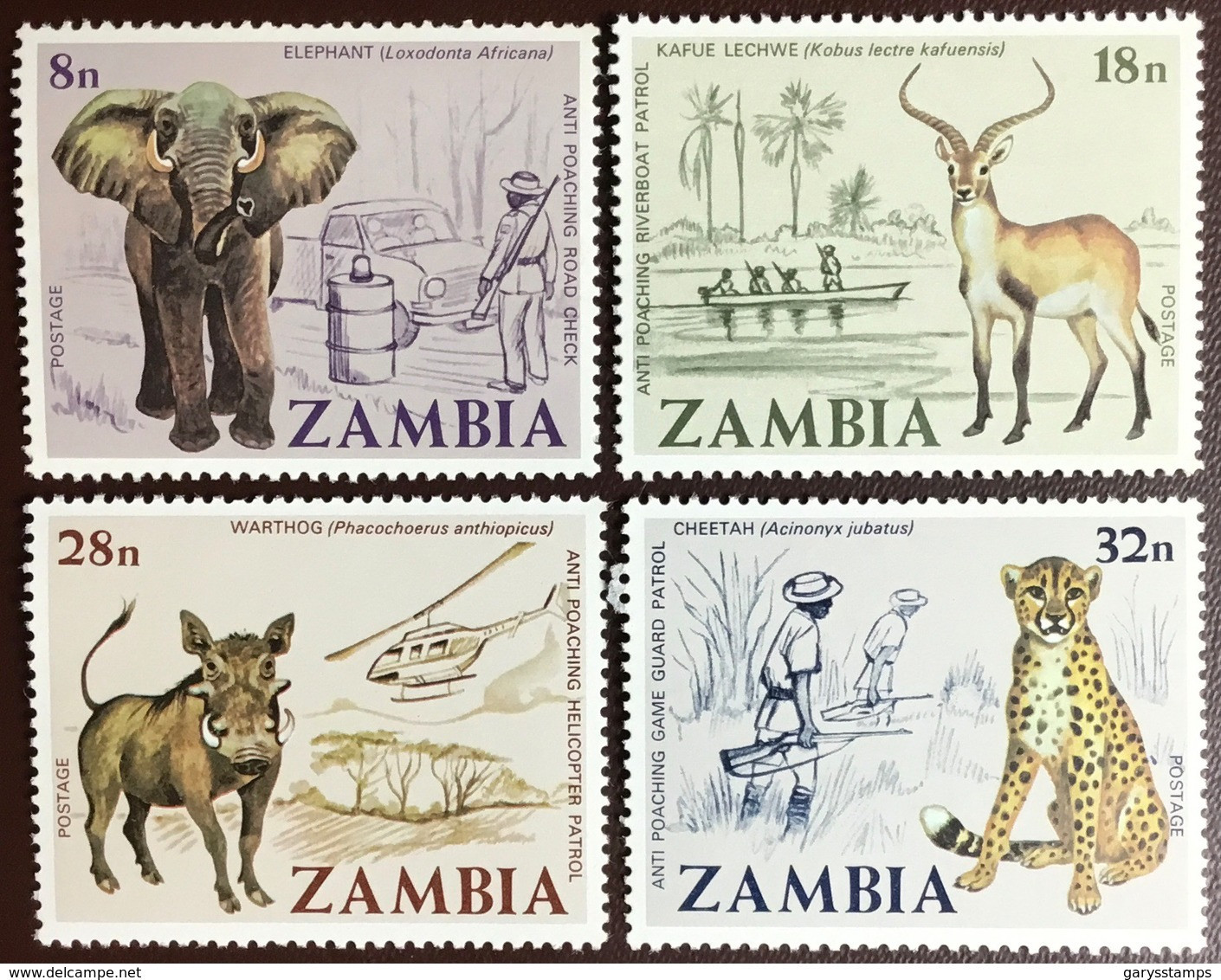 Zambia 1978 Anti Poaching Animals MNH - Autres & Non Classés