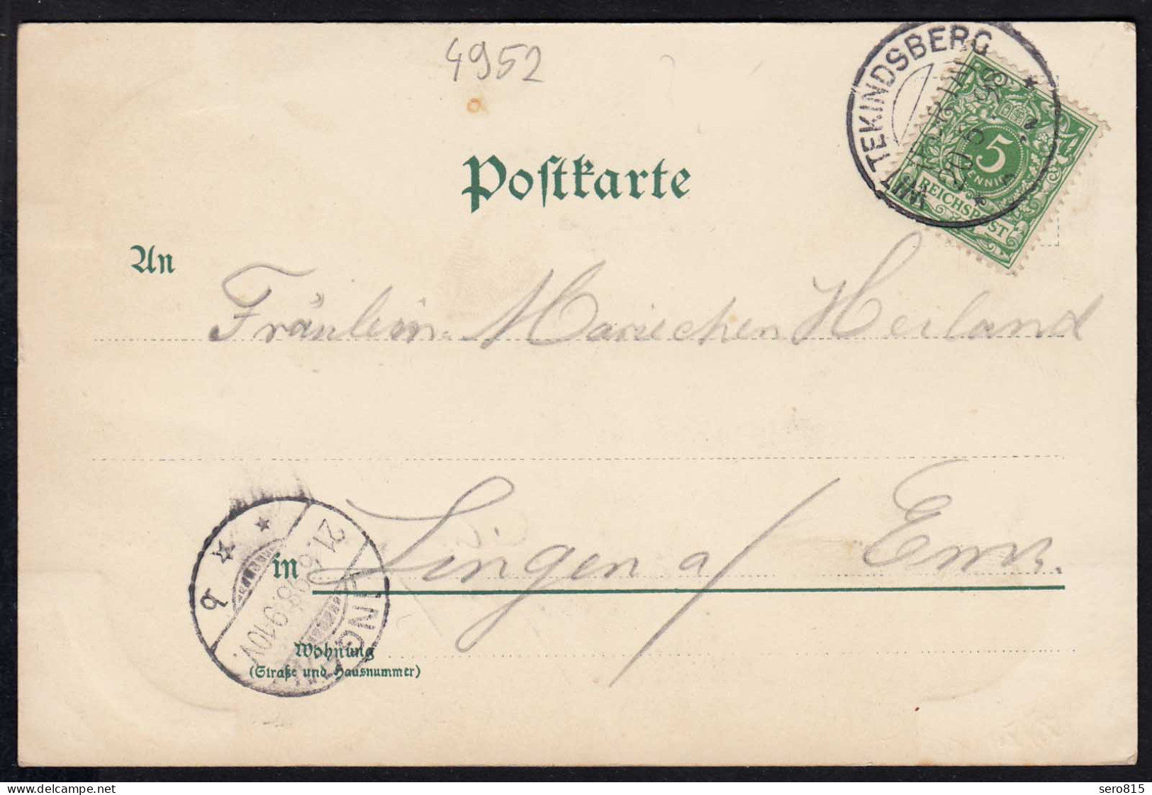 AK Litho Porta Westfalica B.Minden Gestempelt Wittekindsberg Porta 1898  (17066 - Autres & Non Classés