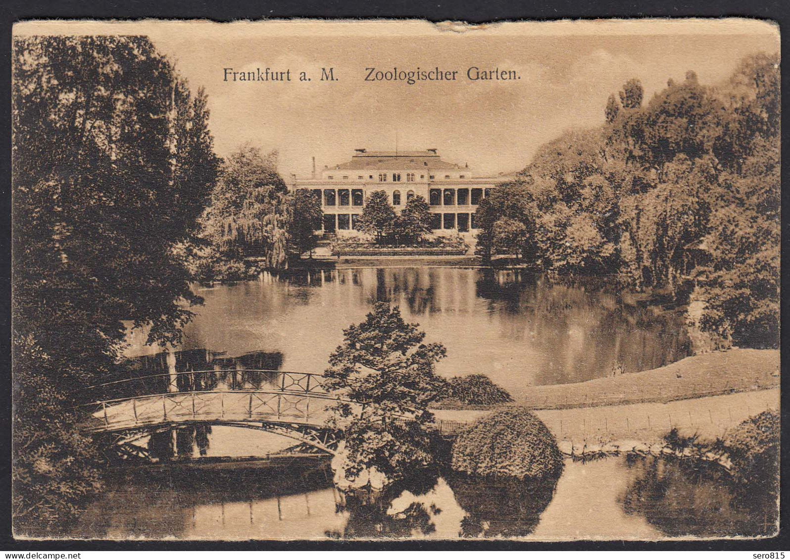 AK Frankfurt A. Main Zoologischer Garten 1912  (17424 - Altri & Non Classificati