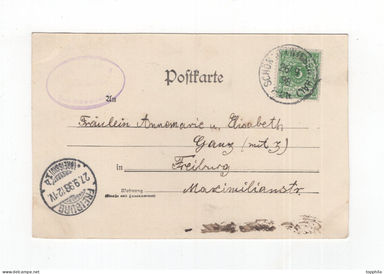1898 Dt. Reich Alte S/W Photo Litho Karte Gruss Vom Belchen Südschwarzwald - Altri & Non Classificati