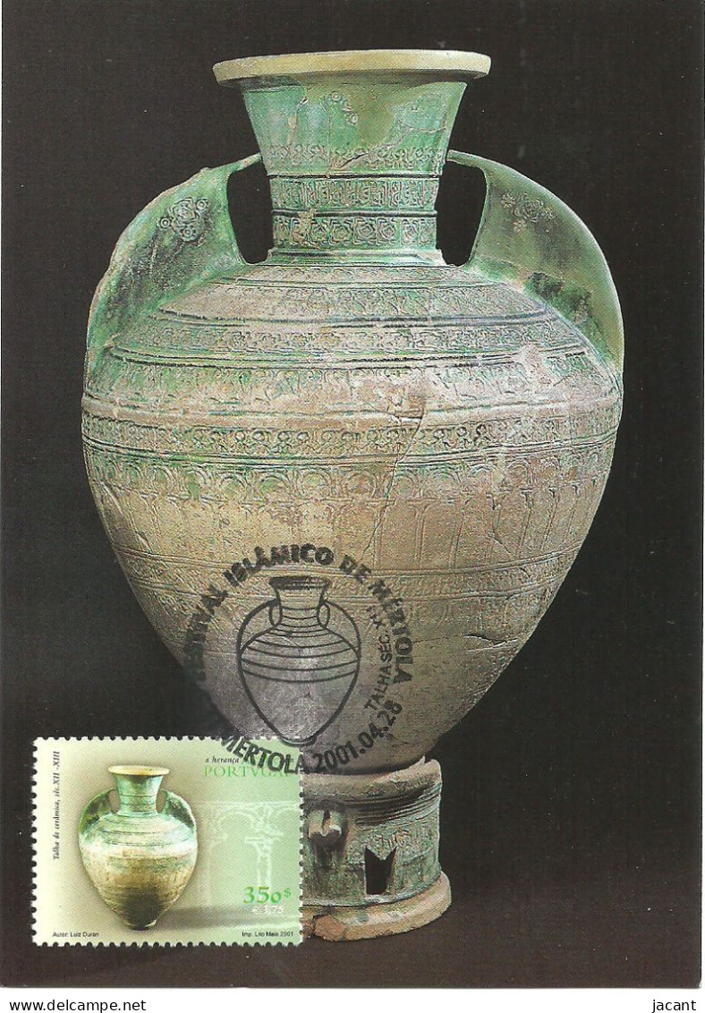 30899 - Carte Maximum - Portugal - Talha Islamica Sec. XII  Large Vase Islamic Period - Alcaçova Castelo De Mertola - Cartes-maximum (CM)