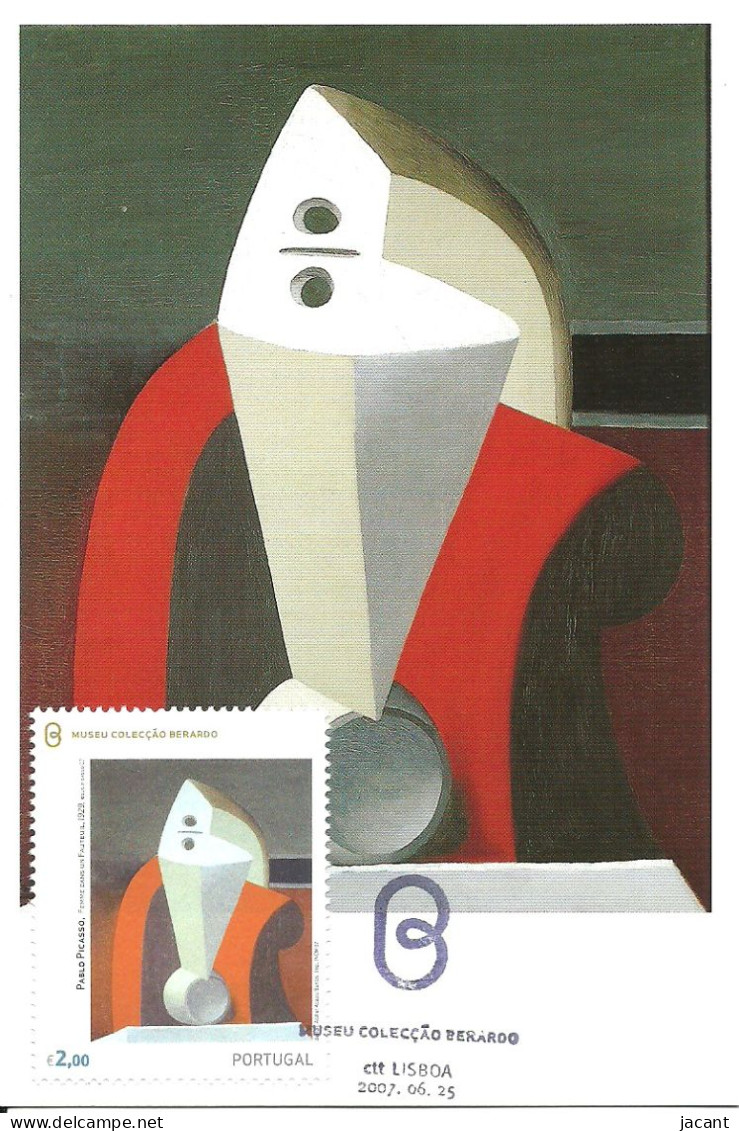 30900 - Carte Maximum - Portugal - Pablo Picasso Femme Dans Un Fauteuil 1929 - Museu Berardo Lisboa - Selo 2€ - Cartoline Maximum