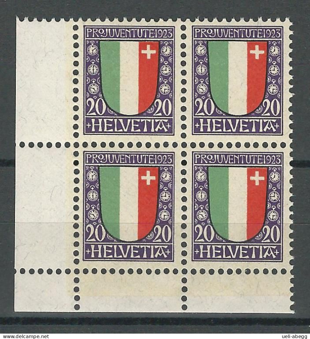 SBK J27, Mi 187 Viererblock ** MNH - Nuovi