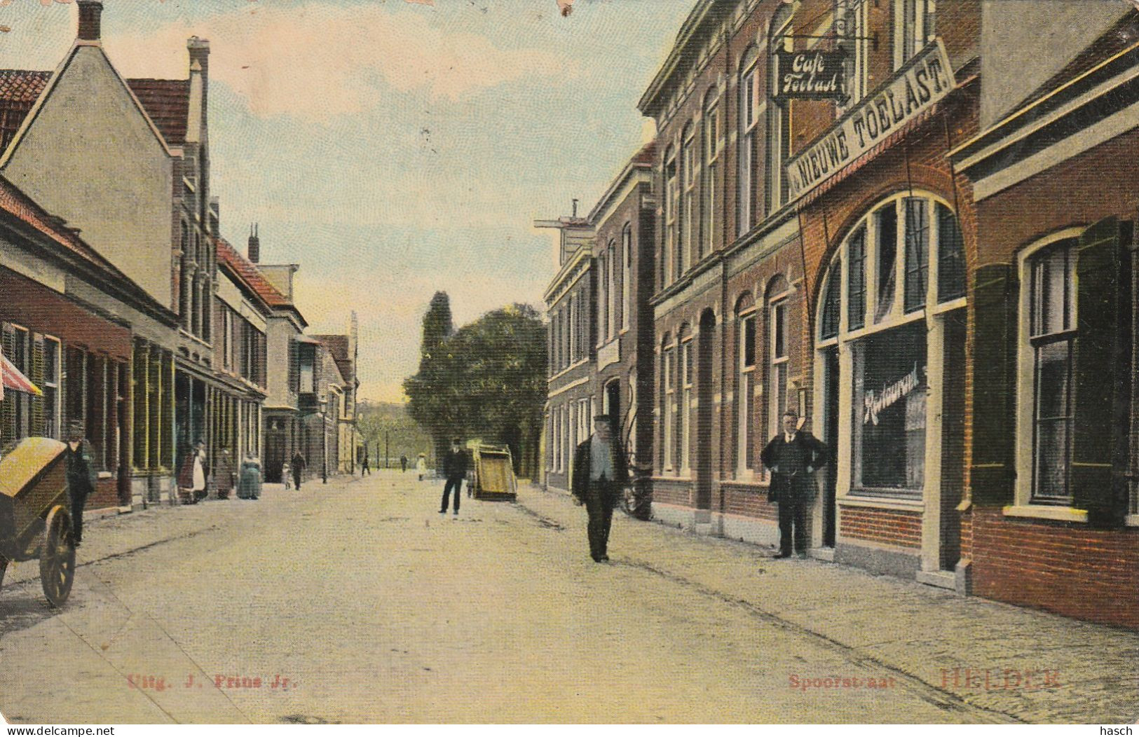 4934 138 Helder, Spoorstraat. 1907. (Linksonder Plakband)  - Den Helder