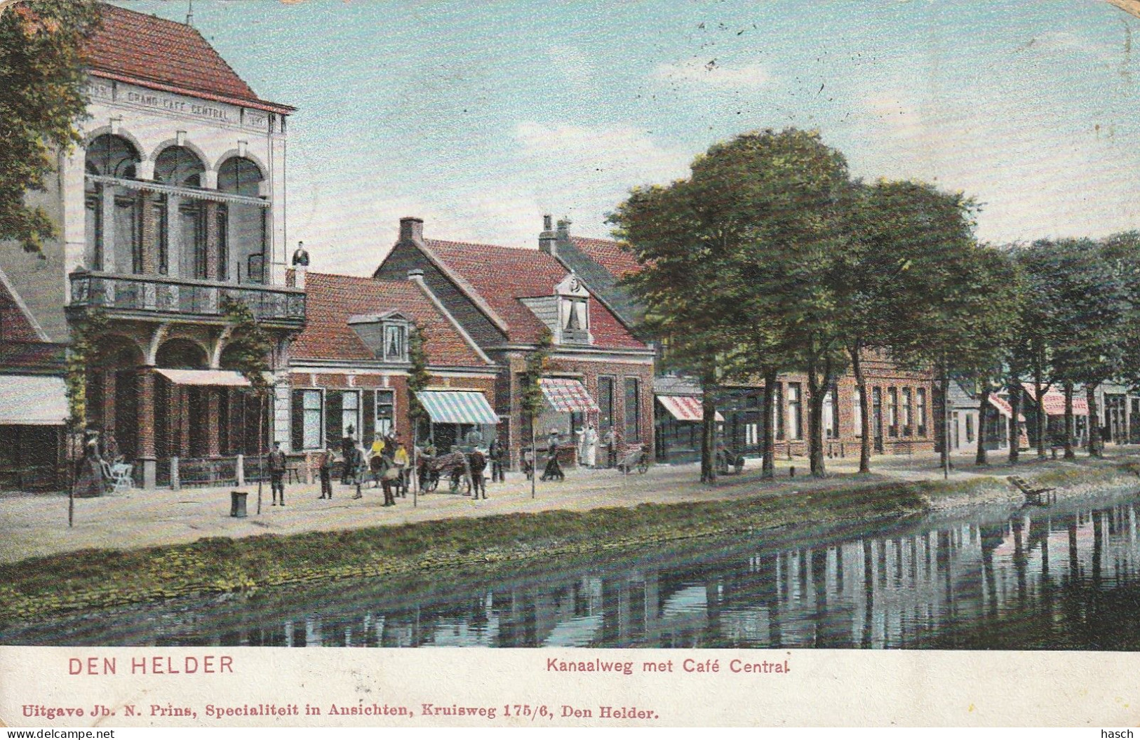 4934 139 Den Helder, Kanaalweg Met Café Central. 1906.  - Den Helder