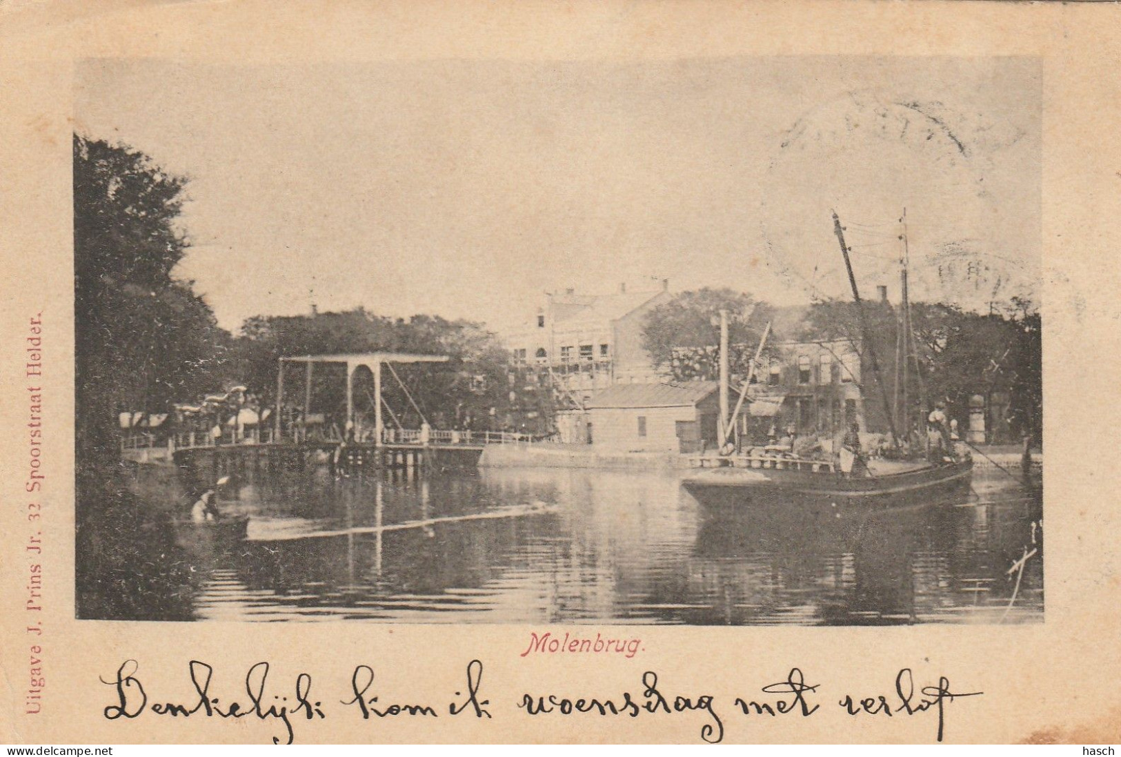 4934 132 Den Helder, Molenbrug. 1904.  - Den Helder