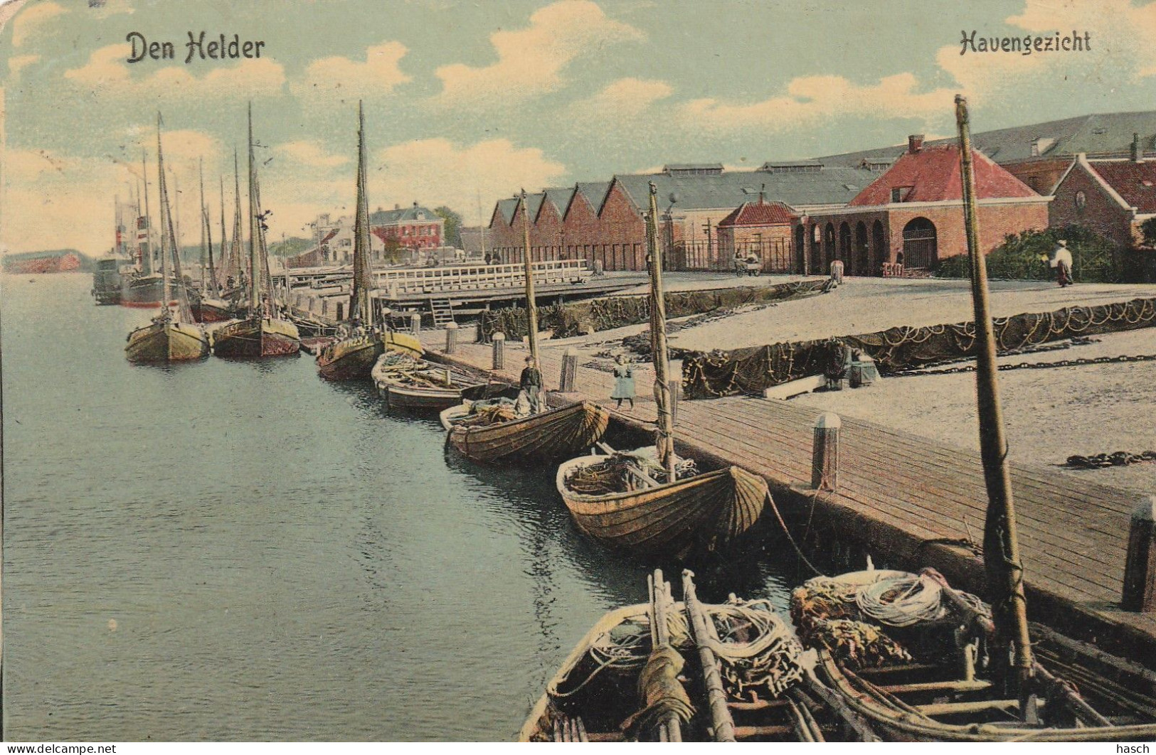 4934 128 Den Helder, Havengezicht. 1910.  - Den Helder
