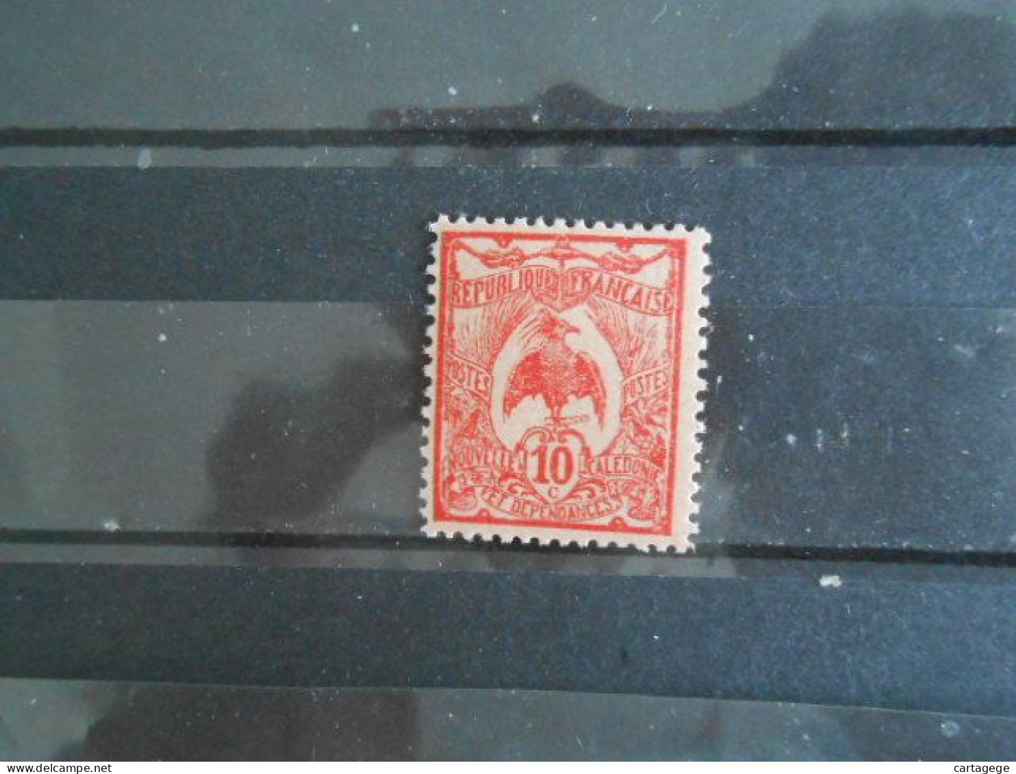 NOUVELLE-CALEDONIE YT 92 CAGOU 10c. Rose* - Unused Stamps