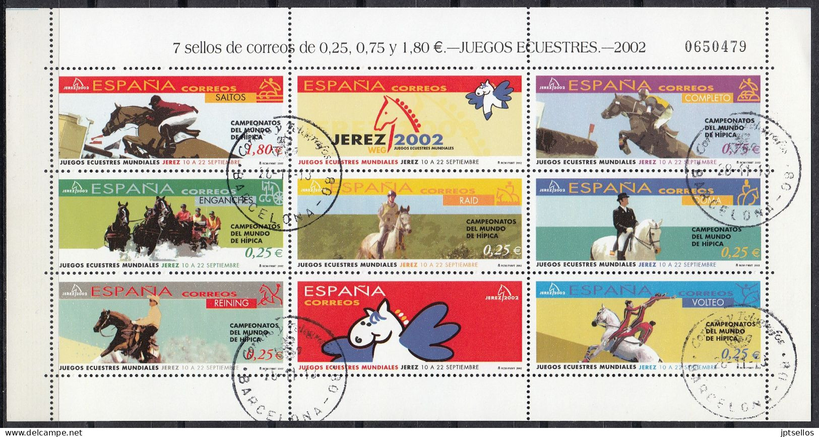 ESPAÑA 2002 Nº 3898/3904 USADO - Used Stamps