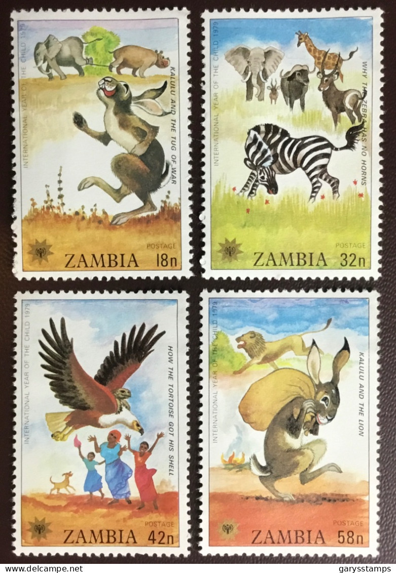 Zambia 1979 Year Of The Child Animals MNH - Zambia (1965-...)