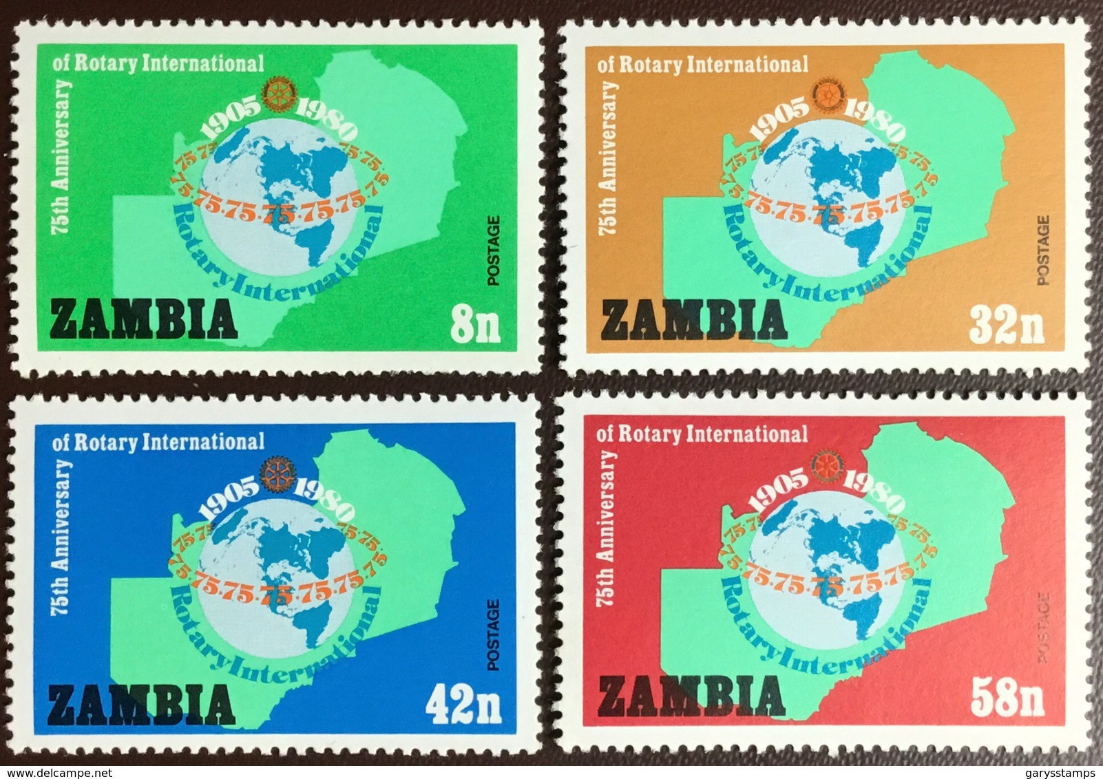 Zambia 1980 Rotary MNH - Zambie (1965-...)