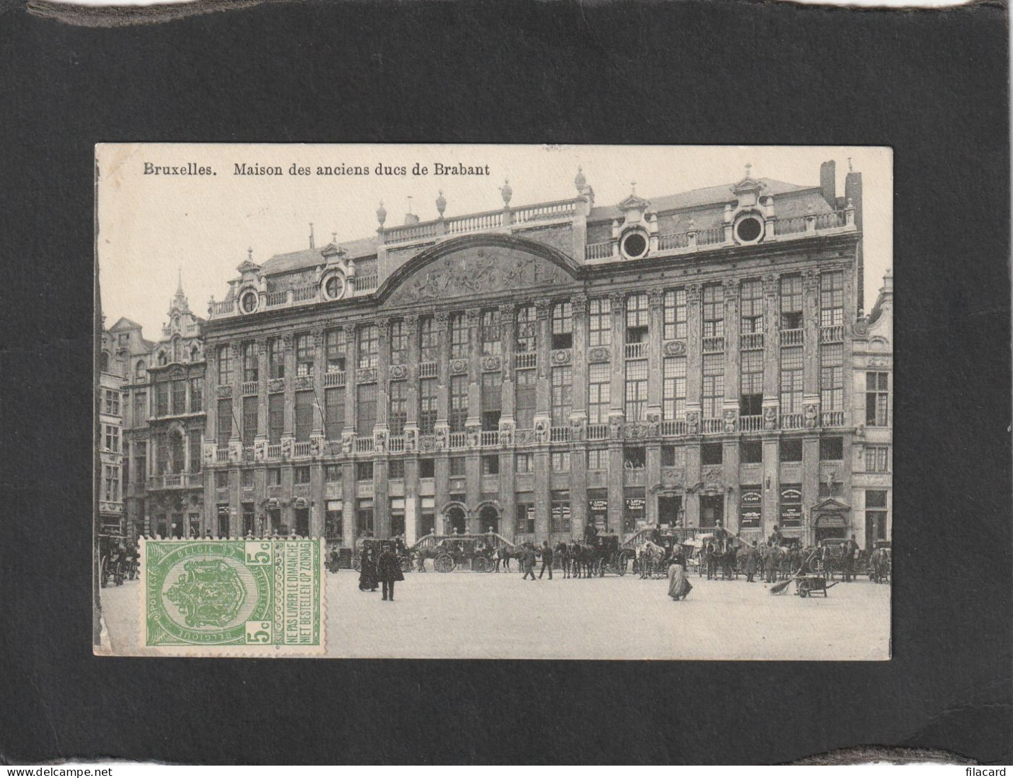 128980          Belgio,      Bruxelles,   Maison  Des  Anciens  Ducs  De  Brabant,   VG  1912 - Monumentos, Edificios