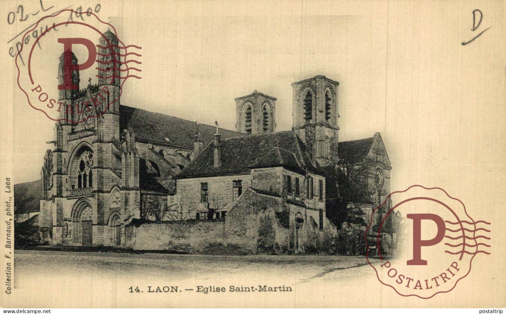 FRANCIA. FRANCE. LAON. EGLISE SAINT MARTIN - Laon